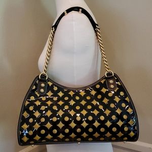 Eric Javits black and gold purse